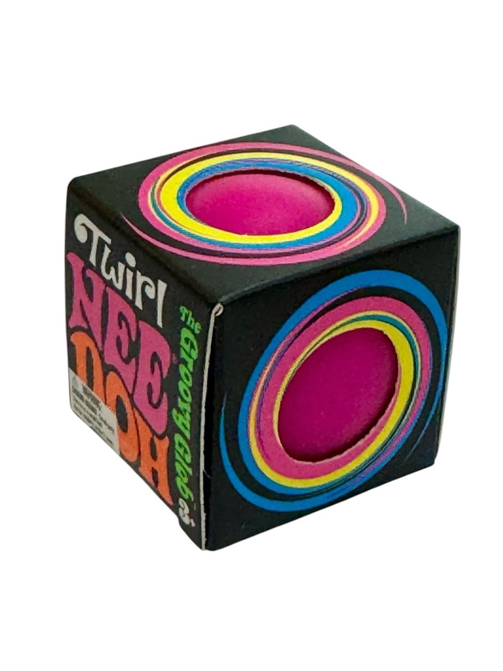 Teenie NeeDoh Twirl - PINK | The Groovy Glob Mini Squish Toy - NIB!